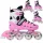  4in1 Nils Extreme NH10905A Inlineskates, rosa, Größe 35-38