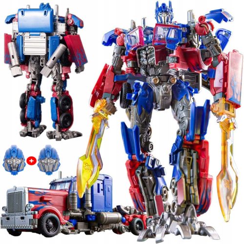  AUTOROBOTER 2in1 OPTIMUS PRIME SPIELZEUG HÄLT EIN SCHWERT IN BEIDEN HÄNDEN 2xMASKE