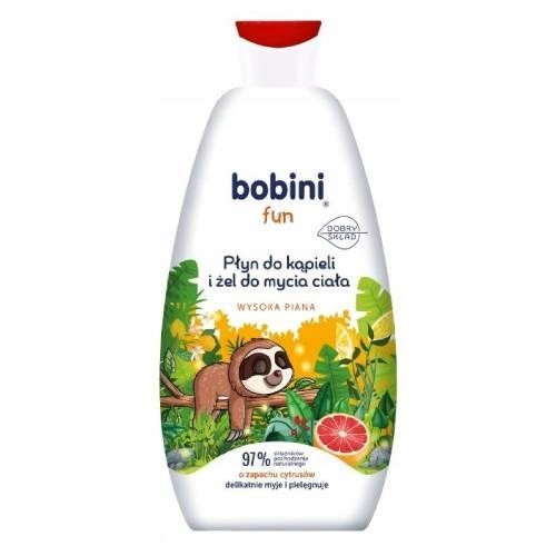  Bobini Badeflüssigkeit und Waschgel hoher Schaum mit Zitrusduft 500 ml