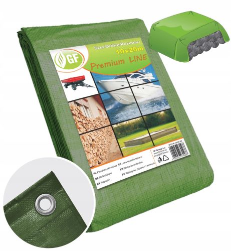 Dicke, wasserdichte und frostbeständige Planen Plane 140 g/m² 10 x 20 m