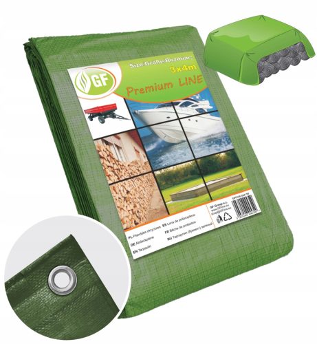 Dicke, wasserdichte und frostbeständige Planen Plane 140 g/m² 3 x 4 m