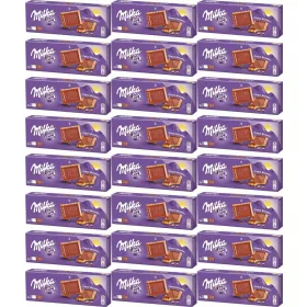   Milka Butterkekse mit Alpenmilch Schokolade, 150g (24 Packungen)