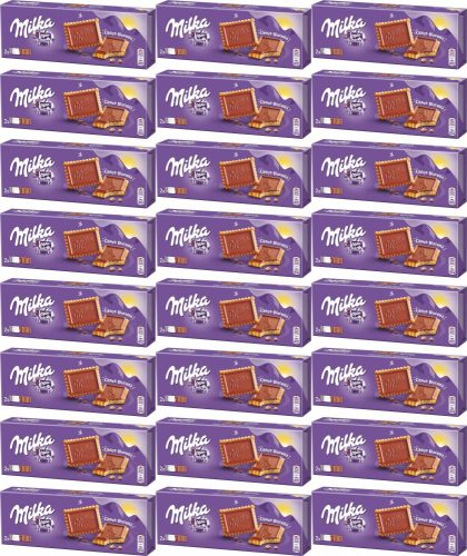 Milka Butterkekse mit Alpenmilch Schokolade, 150g (24 Packungen)