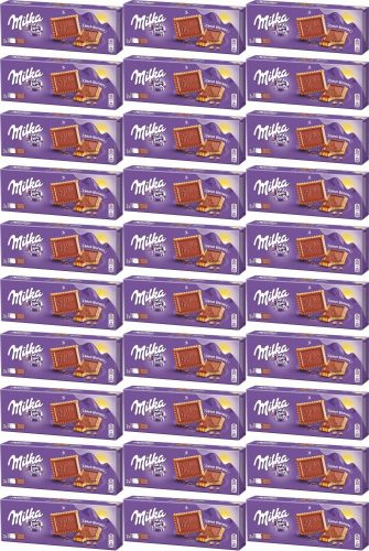 Milka Choco Butterkekse mit Alpenmilch Schokolade 150g x36