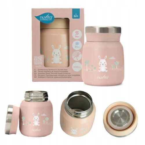  Nuvita Abendessen-Thermoskanne 0,3 l, rosa