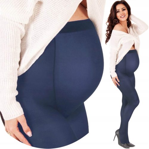  Umstandsstrumpfhose NAVY 70 den MICROFASER voll mit Phenome PANEL