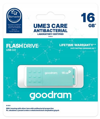  GOODRAM UME3-0160CRR11 Pendrive 16 GB USB 3.0 grün