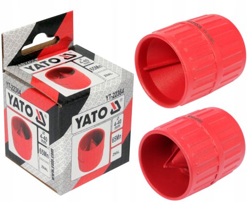 YATO DOPPELSEITIGER ENTGRATER FÜR PEX-KUPFERROHRE 4-40 MM