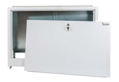 Unterputzschrank für einen Verteiler von 11-12 Stromkreisen