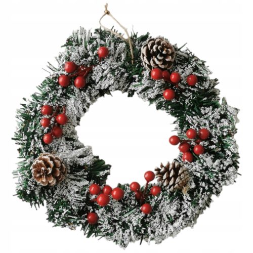  WEIHNACHTSKLEID für die Tür Weihnachtskranz STERNDEKORATION 30CM