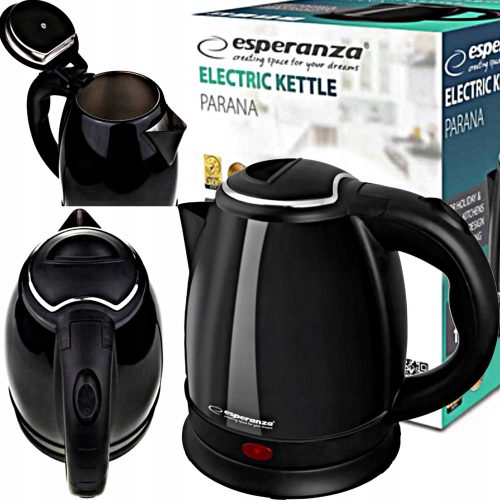  Esperanza Spring 1350 W 1 l Wasserkocher, Silber/Grau