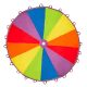  Animationsschal 3m Animationsfallschirm für Kinder, Regenbogen PROFESSIONAL
