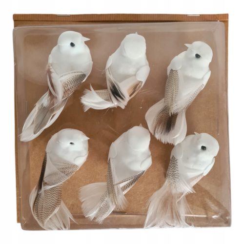  Vögel auf einem Weihnachtsbaumclip und natürliche Dekoration