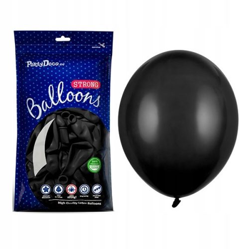  PartyDeco Strong Pastel Black Luftballons 30 cm 50 Stück