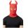 Smiffys Gesichtsmaske, oranger und roter Stoff