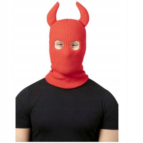  Smiffys Gesichtsmaske, oranger und roter Stoff