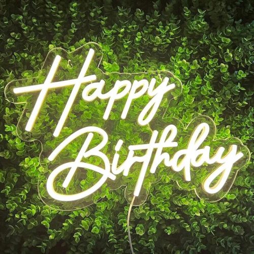  LED-Neonlicht-Inschrift HAPPY BIRTHDAY