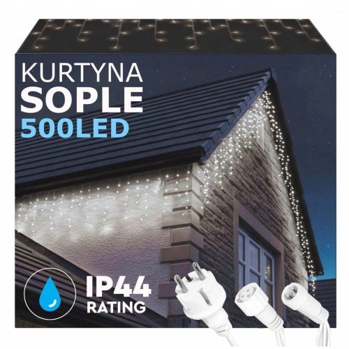 Kurtyna świetlna Focla sople 301 - 500 lampek