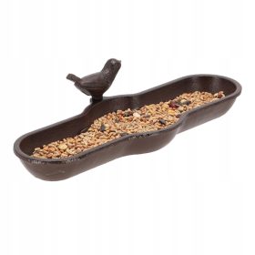  Esschert Design BR25 Vogelbad, braun, Gusseisen