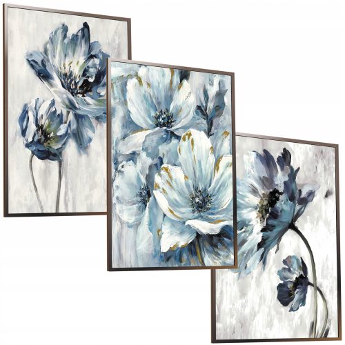 Bilder an der Wand 30x40 SET FRAME GEMÄLDE POSTER FRAME ART BLUMEN NATUR BOHO