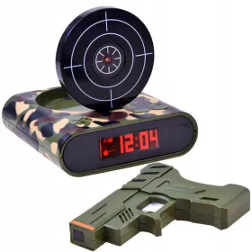  Wecker mit einer Pistolenuhr mit Zifferblattspiel ZA2486