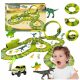  MEGA RENNSTRECKE XXXL DINOSAURIER DINO PARK FIGUREN TREX AUTO LOOP 260 ELEMENTE.