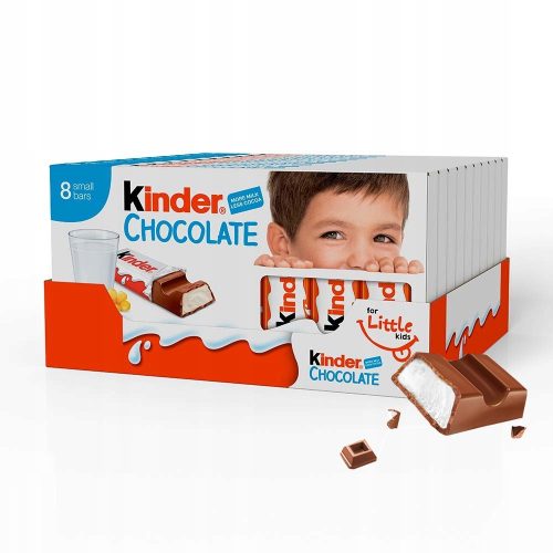 Kinder Schokolade Milchschokoladenriegel 100g x 10 Stück