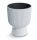  Prosperplast Blumentopf 24 cm x 24 x 30 cm Durchmesser 24 cm Kunststoff weiß