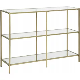  Vasagle mattgoldene Konsole 100 x 73 x 30 cm