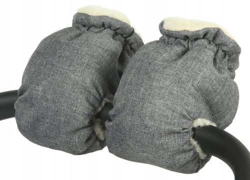  MUFF für den Kinderwagen, 2 separate WOLLHANDSCHUHE, Universalgröße