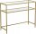 Songmics rechteckige Konsole 100 x 35 x 80 cm gold