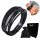  Herrenarmband mit GRAVUR aus Leder, schwarz VALENTINSTAG + KOSTENLOSE GRAVUR