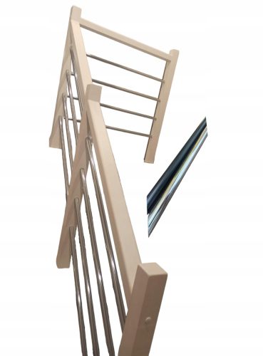 Treppengeländer - BUCHE - PFOSTEN 7x7