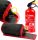 Auto-Pulver-Feuerlöscher 1 kg BC + Auto-Feuerlöscher-Halterung mit Klettverschluss