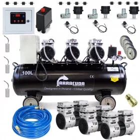 Kompressor bezolejowy Barracuda SLSG-100L 100 l 8 bar