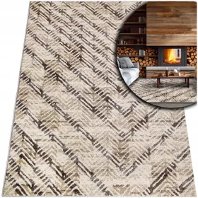    MODERNER ABENTEUER-TEPPICH FÜR DAS WOHNZIMMER BEIGE 120x170