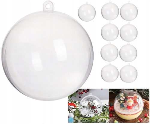  10 Stück TRANSPARENTE ACRYLKUGEL ZUM DEKORIEREN