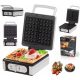 Adler AD 3056S Waffeleisen 2000 W Silber/Grau