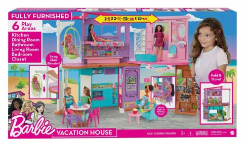  Mattel Barbie Ferienhaus groß möbliert HCD50