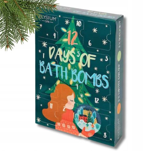  Adventskalender mit funkelnden Kugeln