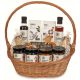  Geschenkkorb-Set mit Obst, Sirup, Kaffee, Tee, Sirup, Schokolade