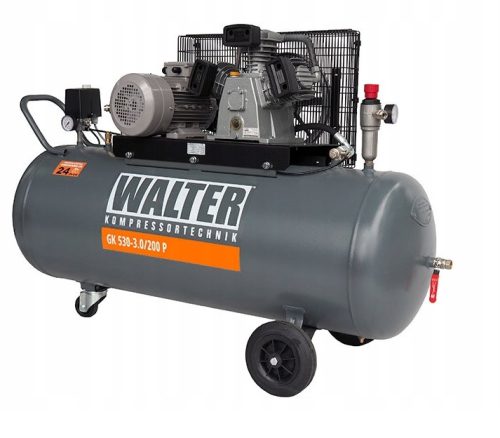 Walter GK530/200 Ölkompressor 200 l 10 bar + Walter WKTT Kompressoröl 1 l