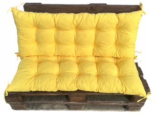 KISSEN KISSEN Euro Gartenmöbel aus Paletten SET 120 CM Gelb