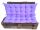  KISSEN KISSEN Euro Gartenmöbel aus Paletten SET 120CM Violett