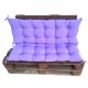  KISSEN KISSEN Euro Gartenmöbel aus Paletten SET 120CM Violett