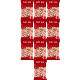   Roshen Fruchtgelee-Bonbons, 1 kg Beutel mit zuckerbeschichteten Jellys, Packung mit 10 Stück