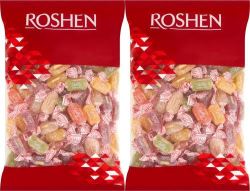 Roshen Fruchtgummi Jellys 1kg, beschichtet mit Zucker - Doppelpack