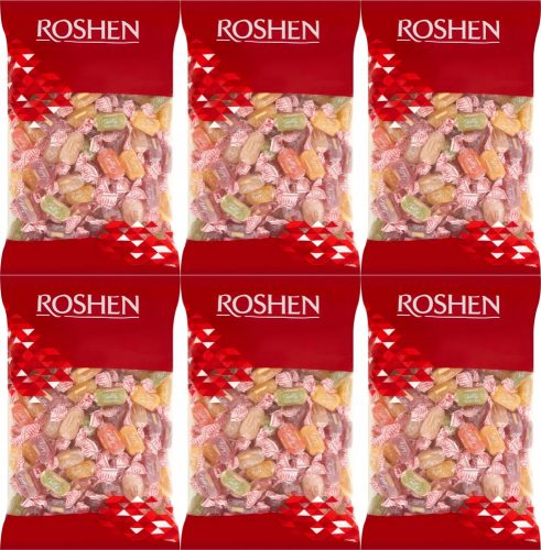 Roshen Fruchtgummis Jelly, 1 kg x6, Zuckerummantelt