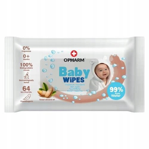  Opharm Baby Wipes Süßmandelöl Feuchttücher 1 x 64 Stk.