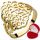  Beeindruckender, durchbrochener Goldring 333 8k r8-23